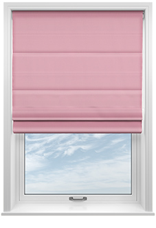 Faux Suede, Pastel Pink - Roman Blind